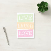 Live Laugh Love 2 Post-it® Notes (Kantoor)