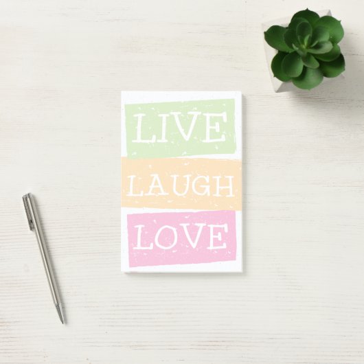 Live Laugh Love 2 Post-it® Notes (Kantoor)
