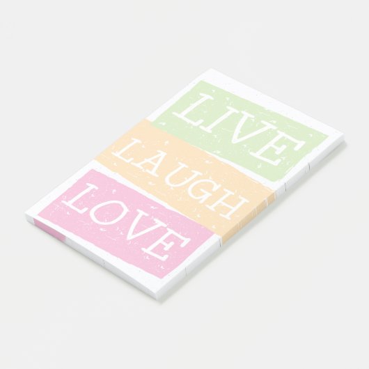 Live Laugh Love 2 Post-it® Notes (Schuin)