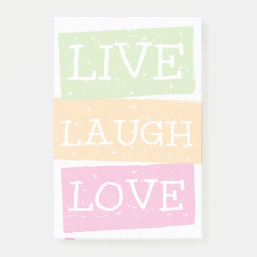 Live Laugh Love 2 Post-it® Notes (Voorkant)