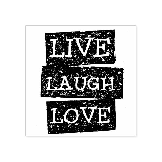 Live Laugh Love 2 Rubberstempel (Afrduk)