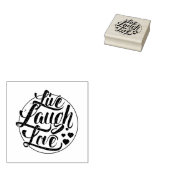 Live Laugh Love 2 Rubberstempel (Gestempeld)
