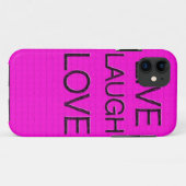 Live Laugh Love 3D iPhone Case (Achterkant (horizontaal))