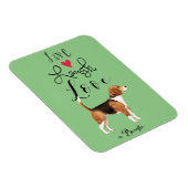 Live Laugh Love a Beagle Magnet Magneet (Rechterzijde)