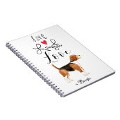 Live Laugh Love a Beagle Notitieboek (Rechterzijde)