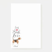 Live Laugh Love a Beagle Post-it Notes (Voorkant)