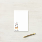 Live Laugh Love a Belgische Malinois Post-it Notes (Op bureau)