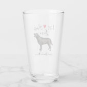 Live Laugh Love a Black Lab Glas (Achterkant)