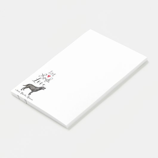 Live Laugh Love a Black Lab Post-it® Notes (Schuin)