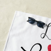 Live Laugh Love a Black Lab Strandlaken (In situ)