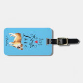 Live Laugh Love a Bulldog Bagagelabel (Voorkant horizontaal)