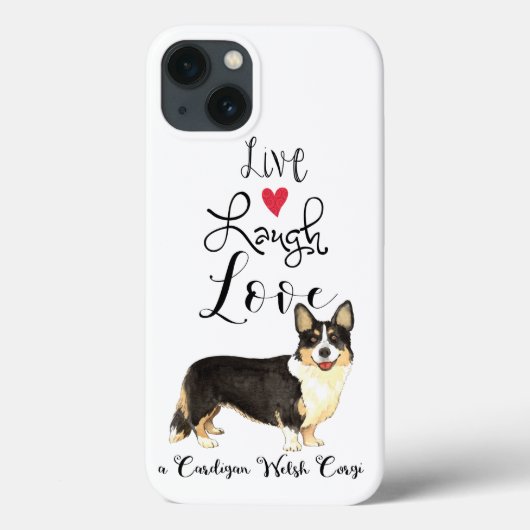 Live Laugh Love a Cardigan Welsh Corgi Case-Mate iPhone Case (Achterkant)
