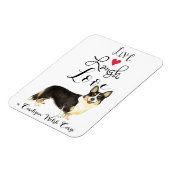 Live Laugh Love a Cardigan Welsh Corgi Magnet Magneet (Linkerzijde)
