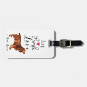 Live Laugh Love a Field Spaniel Bagagelabel (Voorkant horizontaal)