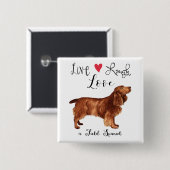 Live Laugh Love a Field Spaniel Button (Voorkant /achterkant)