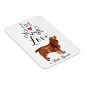 Live Laugh Love a Field Spaniel Magnet Magneet (Rechterzijde)