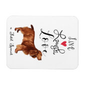 Live Laugh Love a Field Spaniel Magnet Magneet (Horizontaal)