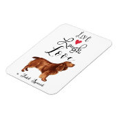 Live Laugh Love a Field Spaniel Magnet Magneet (Linkerzijde)
