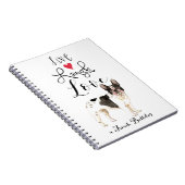 Live Laugh Love a French Bulldog Notitieboek (Rechterzijde)