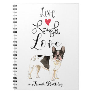 Live Laugh Love a French Bulldog Notitieboek