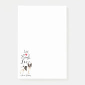 Live Laugh Love a French Bulldog Post-it® Notes (Voorkant)
