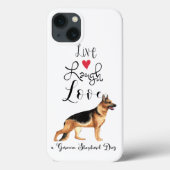 Live Laugh Love a German Shepherd Case-Mate iPhone Case (Achterkant)