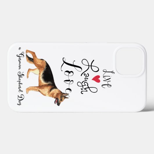 Live Laugh Love a German Shepherd Case-Mate iPhone Case (Achterkant (horizontaal))