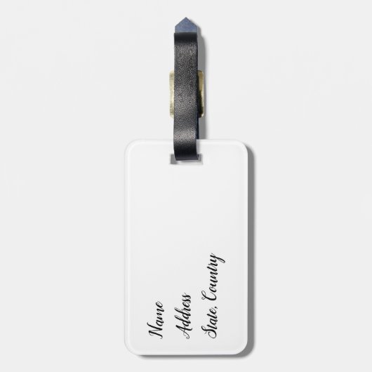 Live Laugh Love a Italiaans Greyhound Bagagelabel (Achterkant verticaal)