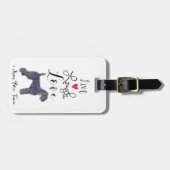 Live Laugh Love a Kerry Blue Terrier Bagagelabel (Voorkant horizontaal)