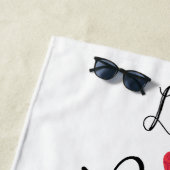 Live Laugh Love a Manchester Terrier Beach Towel Strandlaken (In situ)