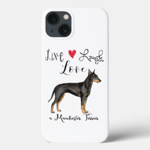 Live Laugh Love a Manchester Terrier Case-Mate iPhone Case
