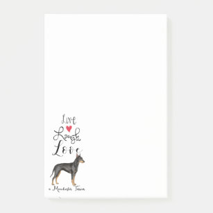 Live Laugh Love a Manchester Terrier Notes