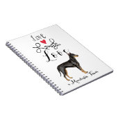 Live Laugh Love a Manchester Terrier Notitieboek (Rechterzijde)