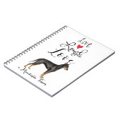 Live Laugh Love a Manchester Terrier Notitieboek (Linkerzijde)