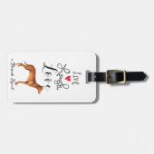 Live Laugh Love a Pharaoh Hound Bagagelabel (Voorkant horizontaal)