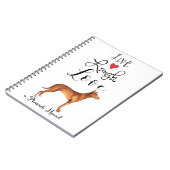 Live Laugh Love a Pharaoh Hound Notitieboek (Linkerzijde)