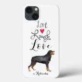 Live Laugh Love a Rottweiler Case-Mate iPhone Case (Achterkant)