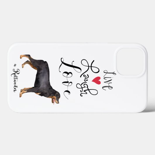 Live Laugh Love a Rottweiler Case-Mate iPhone Case (Achterkant (horizontaal))