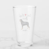 Live Laugh Love a Rottweiler Glas (Achterkant)