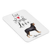 Live Laugh Love a Rottweiler Magneet (Rechterzijde)