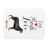 Live Laugh Love a Rottweiler Magneet (Horizontaal)