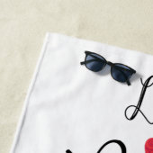 Live Laugh Love a Rottweiler Strandlaken (In situ)