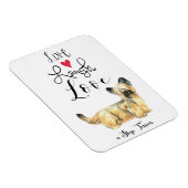 Live Laugh Love a Skye Terrier Magnet Magneet (Rechterzijde)