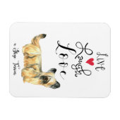 Live Laugh Love a Skye Terrier Magnet Magneet (Horizontaal)