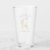 Live Laugh Love a Wheaten Glass Glas (Achterkant)