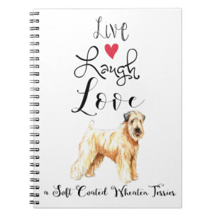 Live Laugh Love a Wheaten Notitieboek