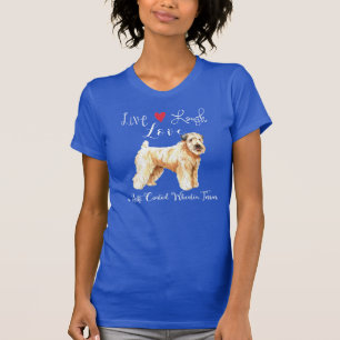 Live Laugh Love a Wheaten T-shirt