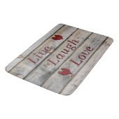 Live Laugh Love aan de zijkant van een schuur Badmat (Gekanteld)