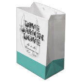 Live Laugh Love aangepaste cadeautas voor huwelijk (Achterkant Gekanteld)