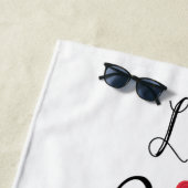 Live Laugh Love Akita Strandlaken (In situ)